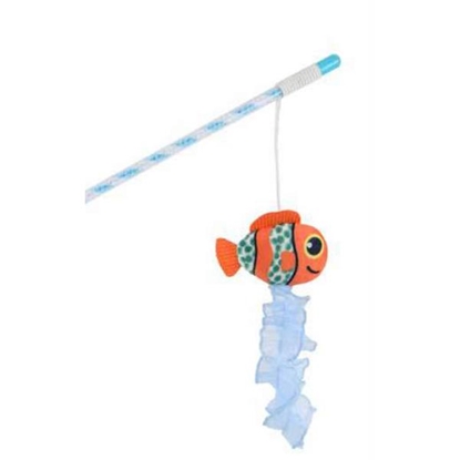 Picture of LeoPet Colourful Cat Wand with Plush Sea Animal